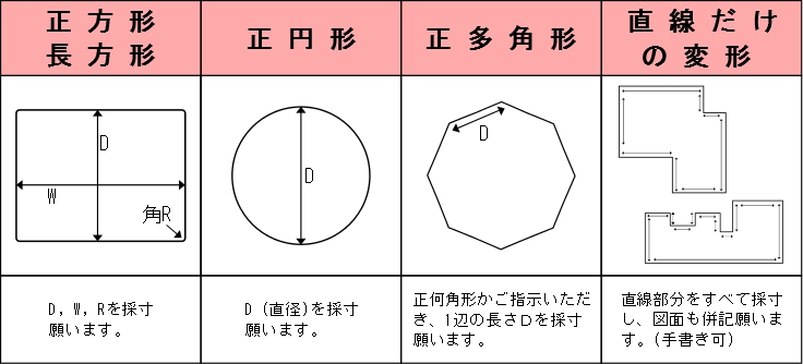 別注デスクマット例