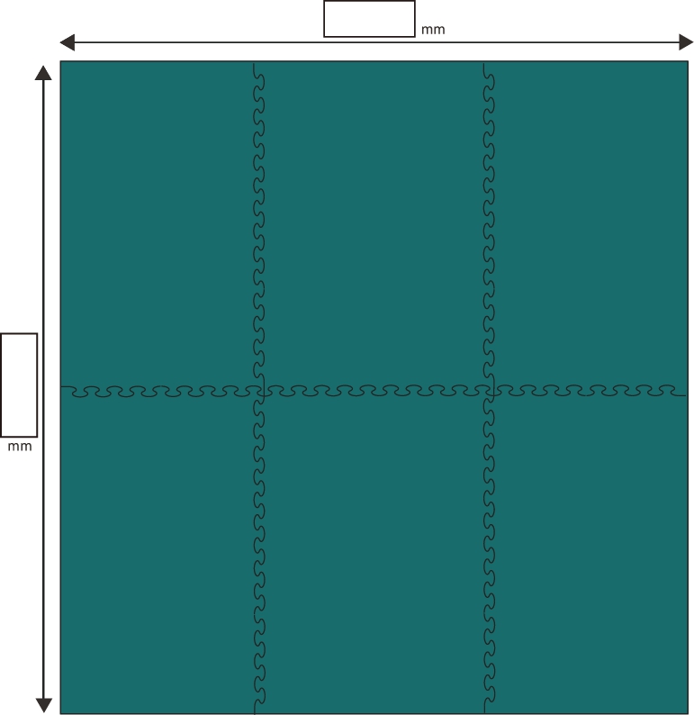 ジグソーカッティングマット分割案③